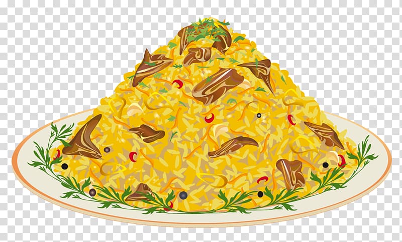 noodles dish on plate illustration, Biryani Dish Pizza Food , Meat Dish transparent background PNG clipart