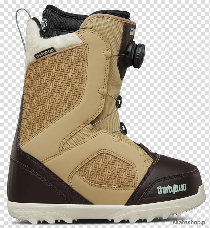 Snowboarding Boot Skiing Potter Brothers Ski & Snowboard, Black Tan transparent background PNG clipart