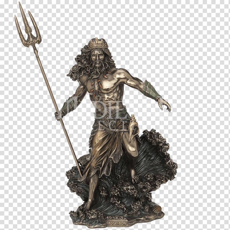 Poseidon of Melos Artemision Bronze Bronze sculpture Statue, saint michael transparent background PNG clipart