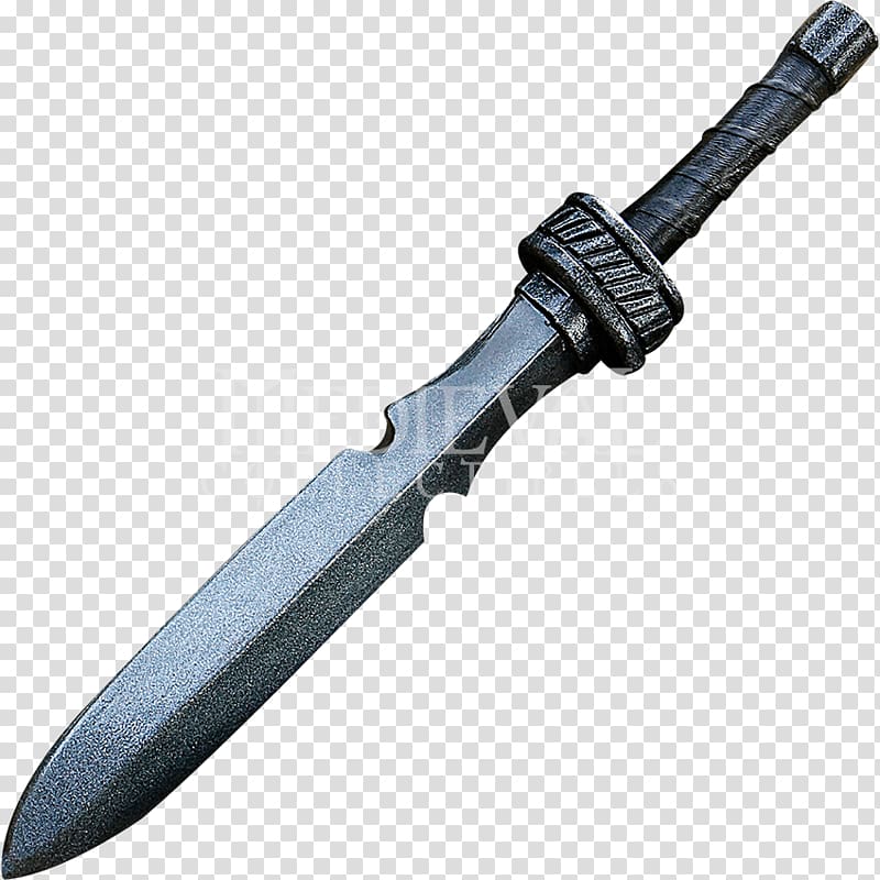 LARP dagger Live action role-playing game Bowie knife, weapon transparent background PNG clipart