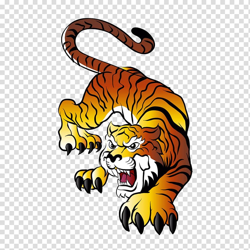 Japan Tiger Drawing , Tiger Creative transparent background PNG clipart