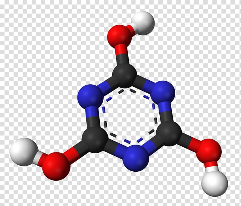 Organophosphate Molecule Chemical structure Three-dimensional space Chemistry, Cyanuric Acid transparent background PNG clipart