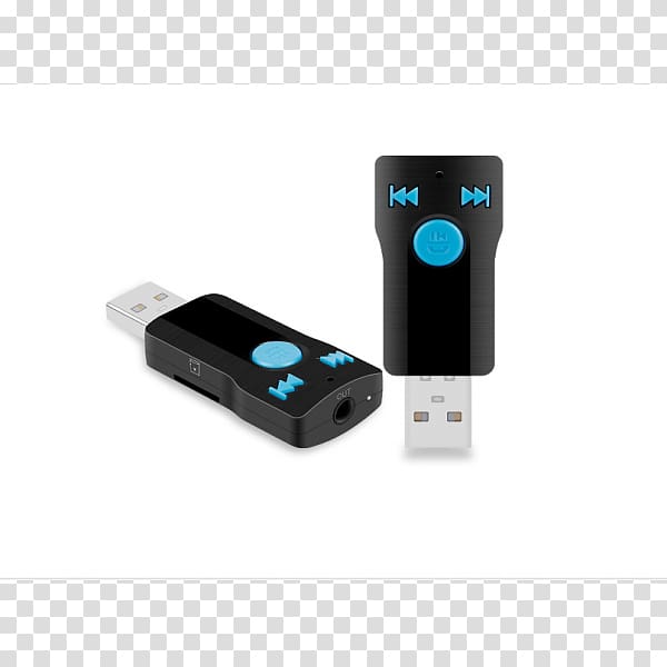 Handsfree Bluetooth USB FM transmitter Adapter, car audio transparent background PNG clipart