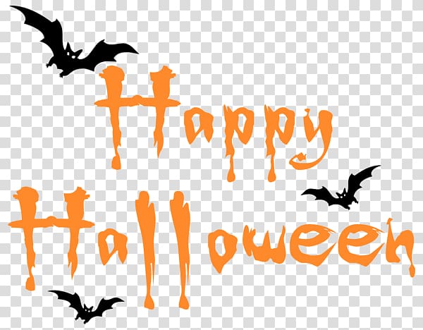 Happy Halloween material English font transparent background PNG clipart