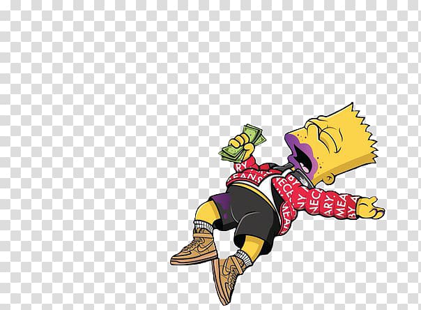 Bart Sticker - Bart Simpson Supreme Gucci PNG Image With Transparent  Background