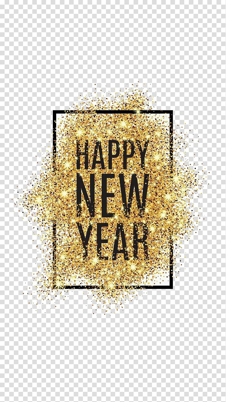 happy new year , New Year\'s Day New Year\'s Eve Wish New Year\'s resolution, Happy New Year powder transparent background PNG clipart
