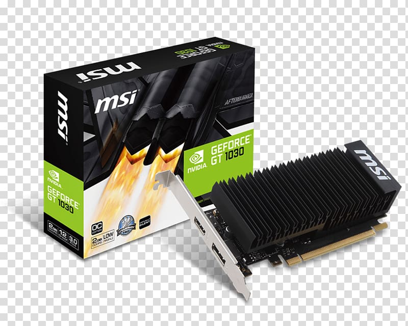 Graphics Cards & Video Adapters NVIDIA GeForce GT 1030 MSI, nvidia transparent background PNG clipart