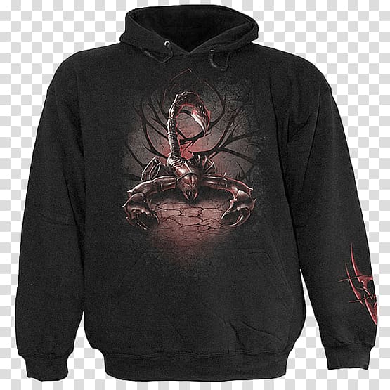 Hoodie Scorpion Long-sleeved T-shirt Clothing, Scorpion transparent background PNG clipart