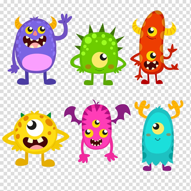 Open Monster Party, monster transparent background PNG clipart
