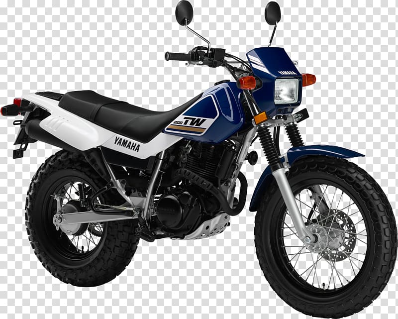 Yamaha Motor Company Yamaha TW200 Dual-sport motorcycle Enduro motorcycle, motorcycle transparent background PNG clipart