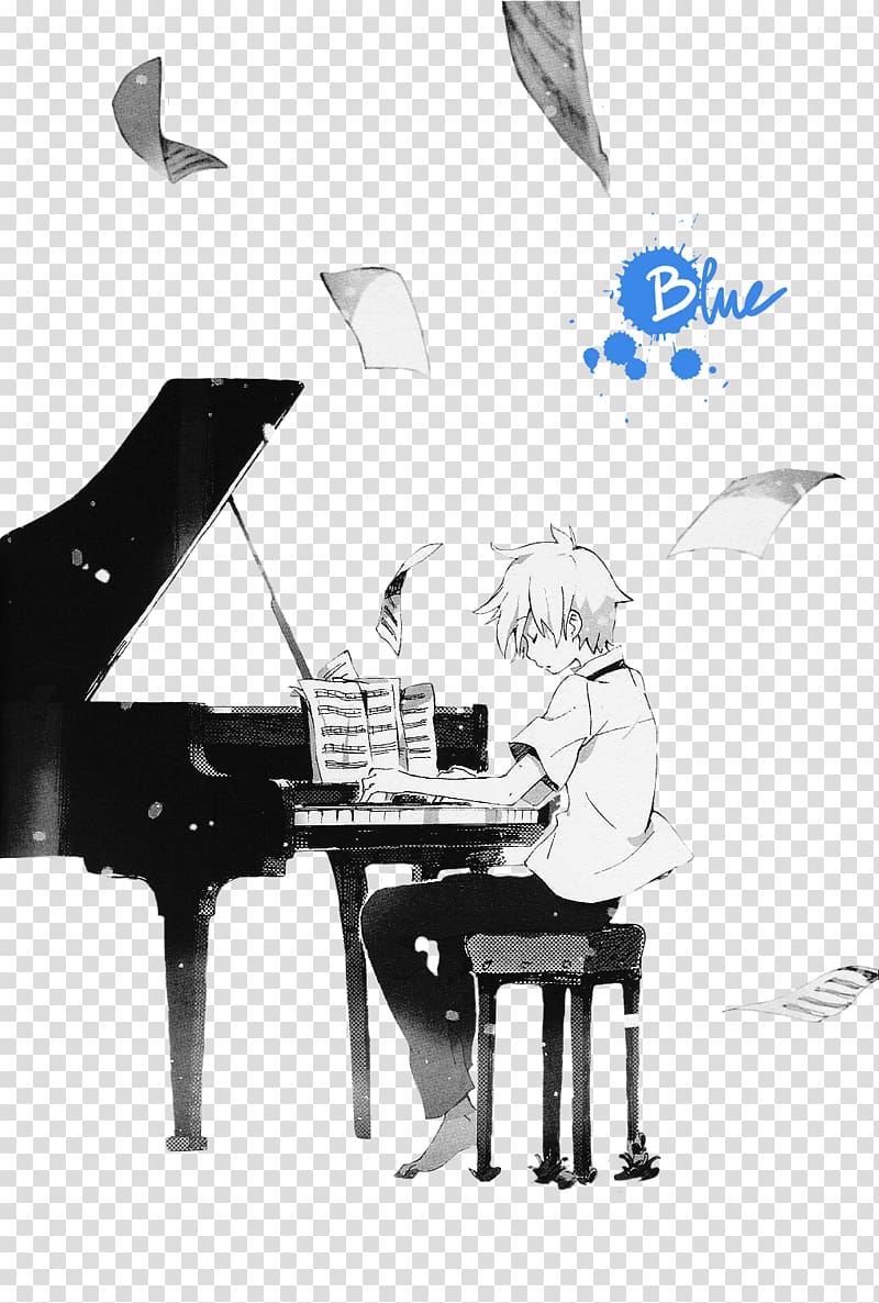 Soul Eater Evans Anime Piano Drawing Music, soul eater transparent background PNG clipart