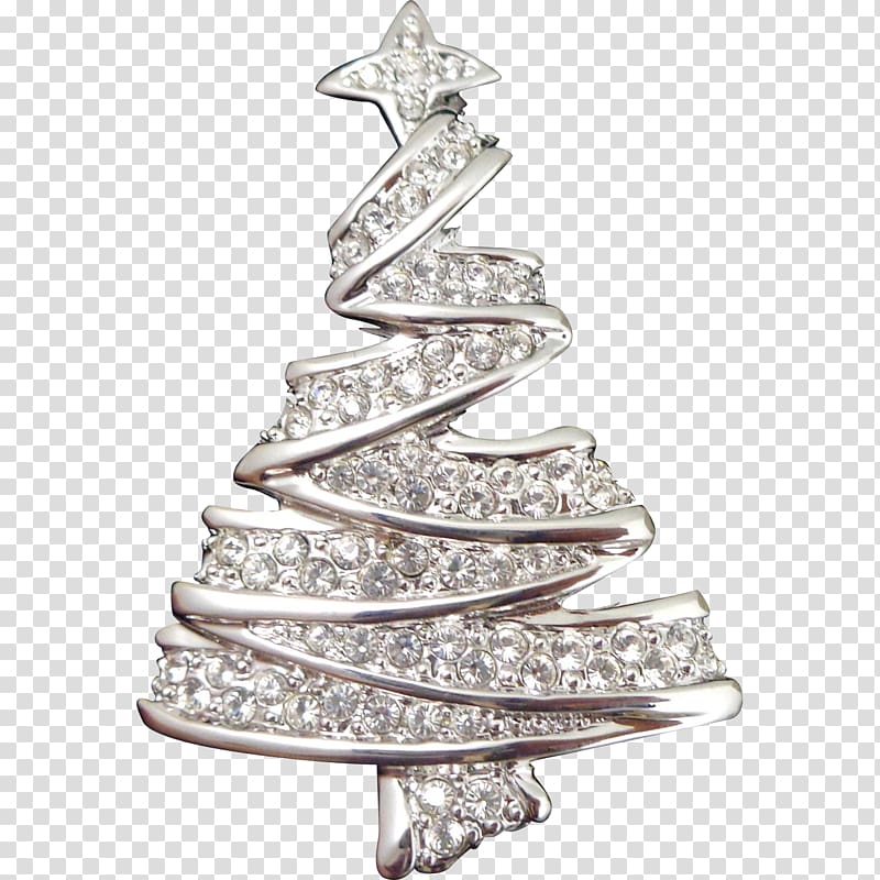 Earring Christmas tree Swarovski AG Christmas Day, christmas tree transparent background PNG clipart