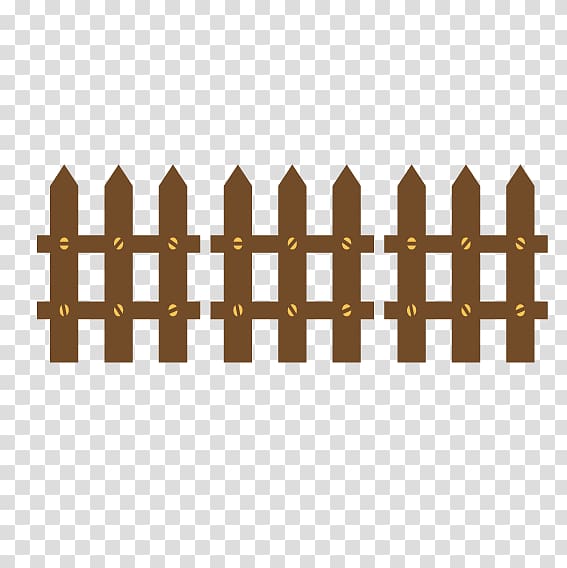 Picket fence Synthetic fence Steel fence post Pool fence, Brown garden fence transparent background PNG clipart