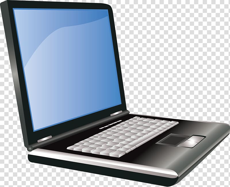 Netbook Laptop Dell Personal computer Output device, Hand drawn computer transparent background PNG clipart