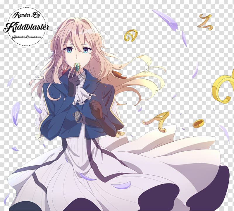 Violet Evergarden Anime Kyoto Animation Television, Anime transparent background PNG clipart