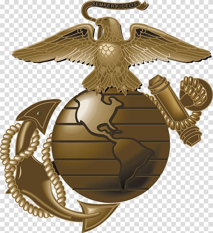 Eagle, Globe, and Anchor United States Marine Corps Semper fidelis Military, military transparent background PNG clipart