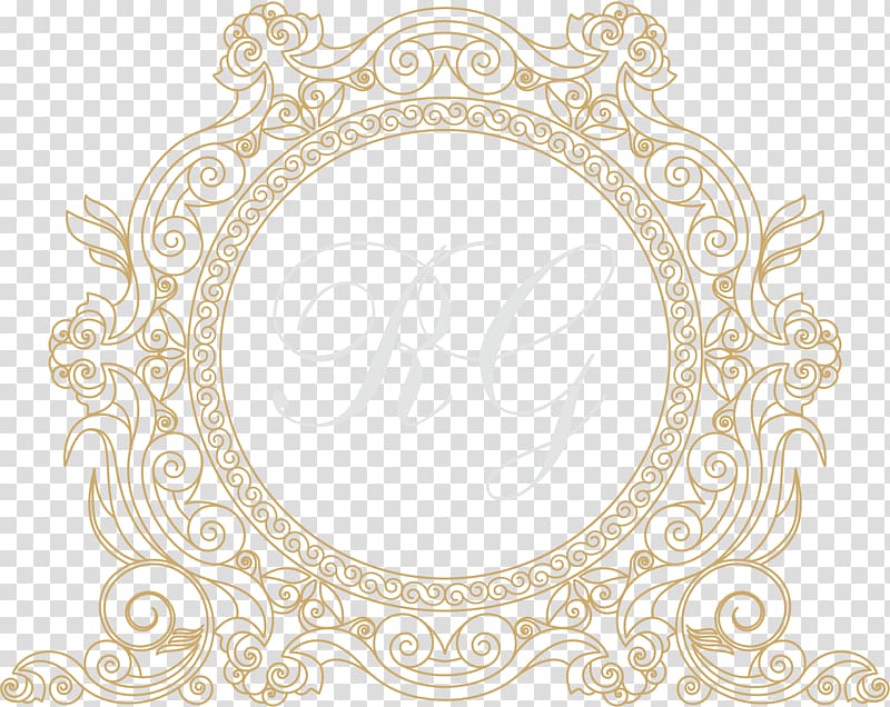 brown and white floral RG illustration, frame Pattern, Continental frame golden frame design transparent background PNG clipart