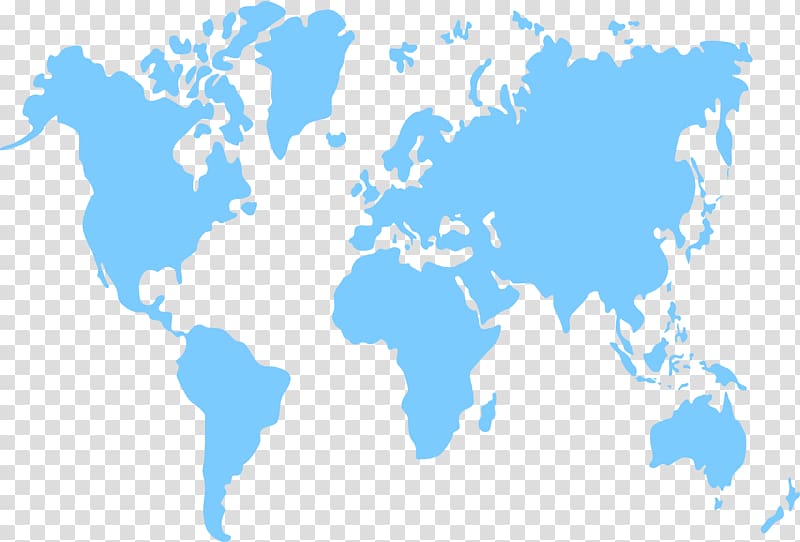 World map Globe, Sky blue world map transparent background PNG clipart