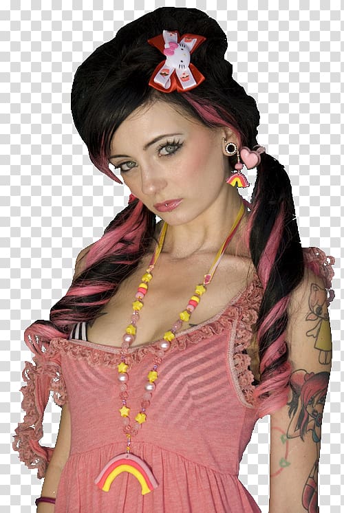 Wig Pink M Suicide, Hairstyle Shag Haircuts 40 transparent background PNG clipart