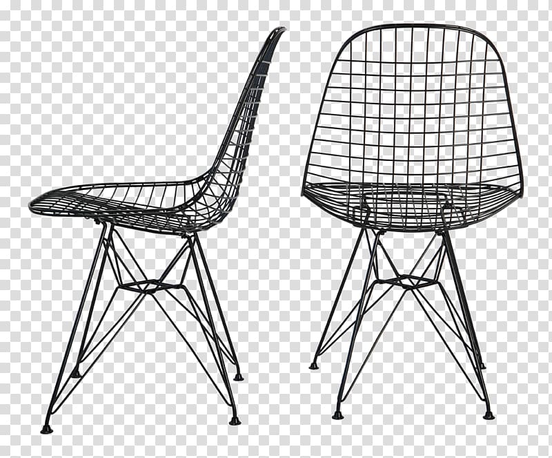 Wire Chair (DKR1) Eames Lounge Chair Table, table transparent background PNG clipart