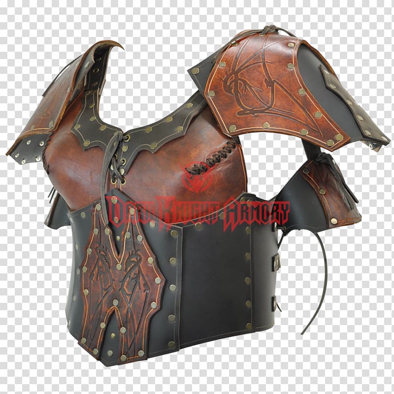 Components of medieval armour Corset Viking Leather, armour transparent background PNG clipart