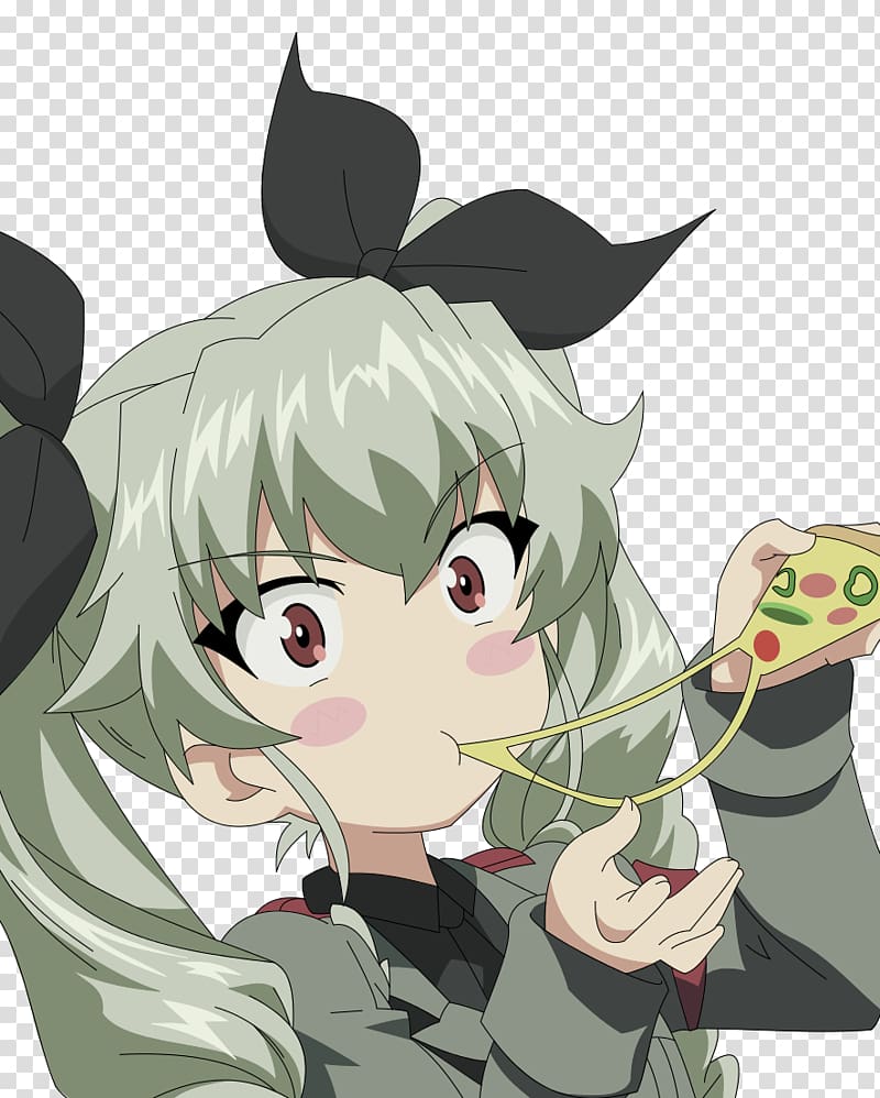 Anzio Miho Nishizumi Anime Fan art Original video animation, Anchovy transparent background PNG clipart