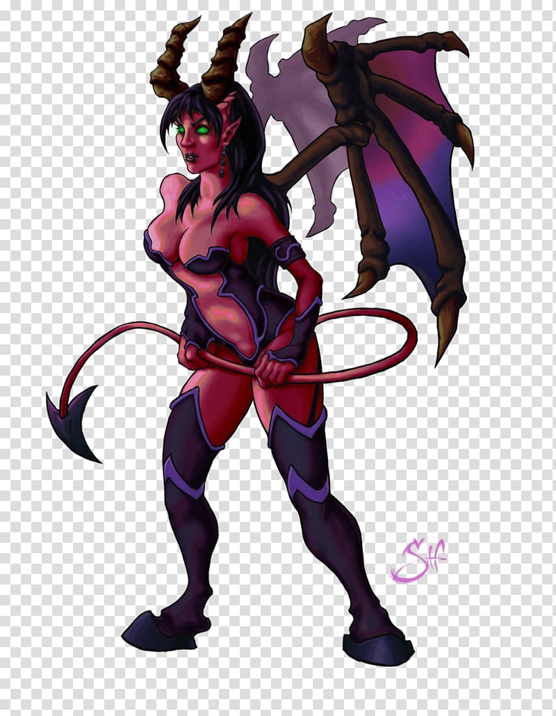 Demon Succubus Incubus Art Hero, demon transparent background PNG clipart