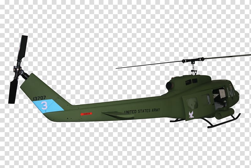 Helicopter rotor Bell UH-1 Iroquois Radio-controlled helicopter Military helicopter, helicopter transparent background PNG clipart