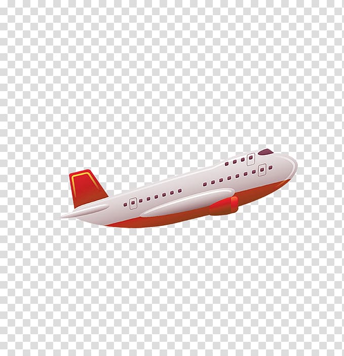 Airplane Flight Air travel Aircraft, Flight aircraft material transparent background PNG clipart