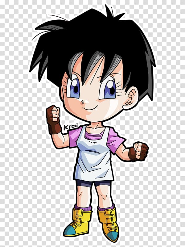 Videl Gohan Mr. Satan Cell Chibi, Chibi transparent background PNG clipart