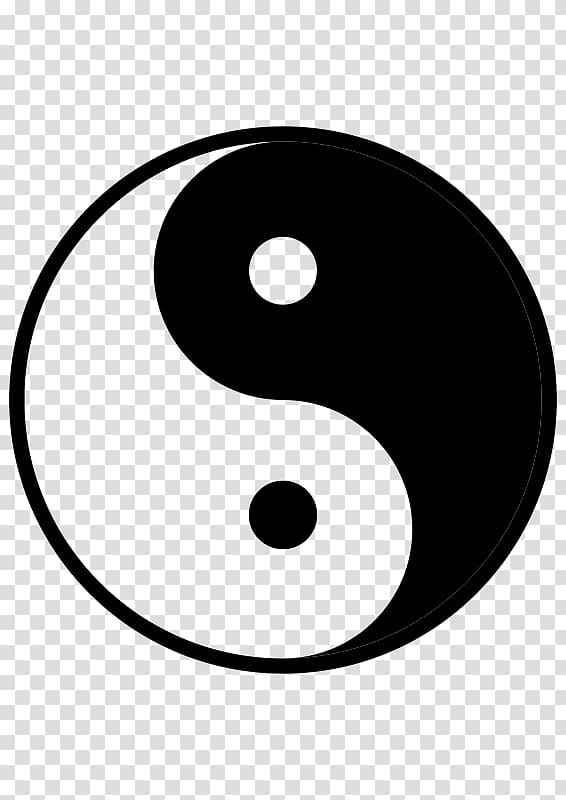 Logo Yin and yang Kung fu Symbol, yin yang transparent background PNG clipart