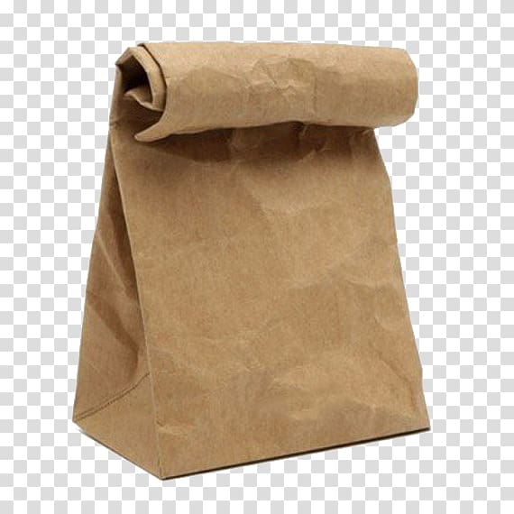 Paper bag Kraft paper Gunny sack, bag transparent background PNG clipart