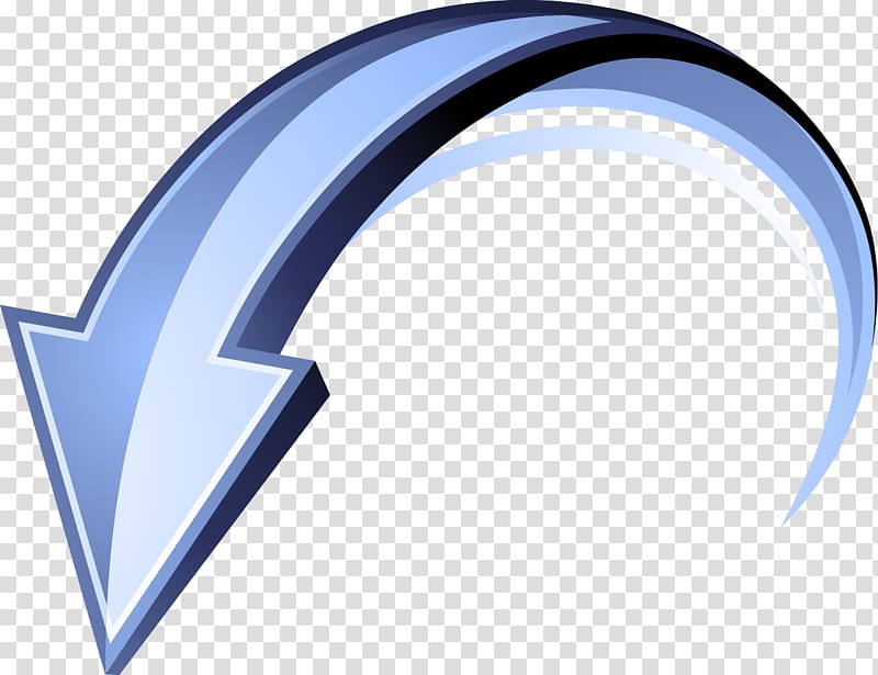 Arrow Scrolling, Simple blue arrow transparent background PNG clipart