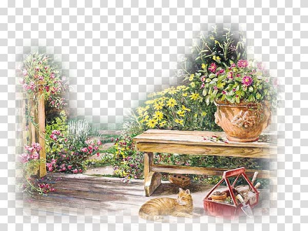 Garden Landscape Terrace Flowerpot Gazebo, others transparent background PNG clipart