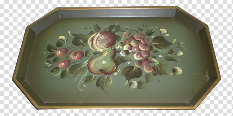 Ceramic Platter Tray Tableware, hand-painted fruit transparent background PNG clipart