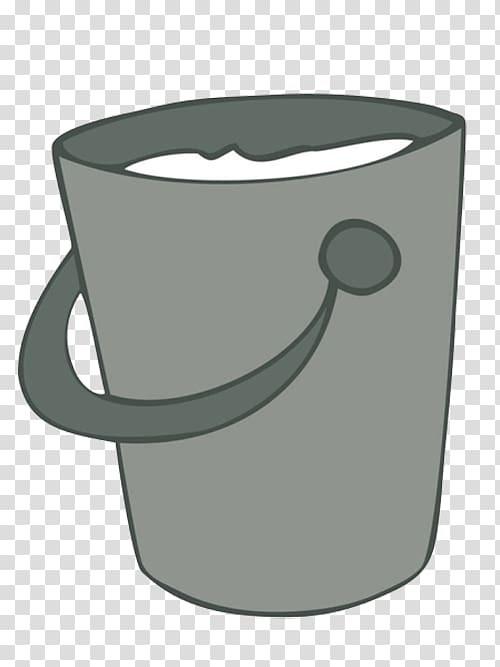 Milk Drawing Bucket , Iron and fresh milk transparent background PNG clipart