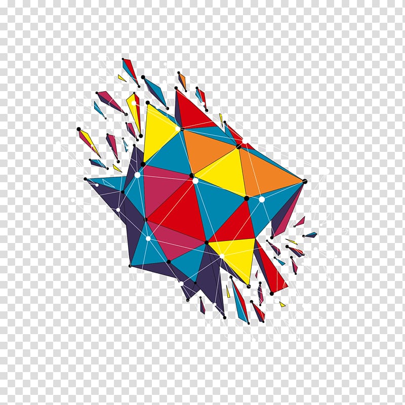 Shape Geometry Triangle, color triangle decoration transparent background PNG clipart