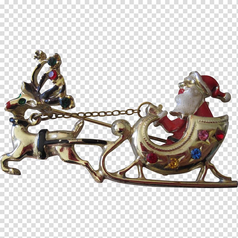 Christmas ornament Chariot, santa sleigh transparent background PNG clipart