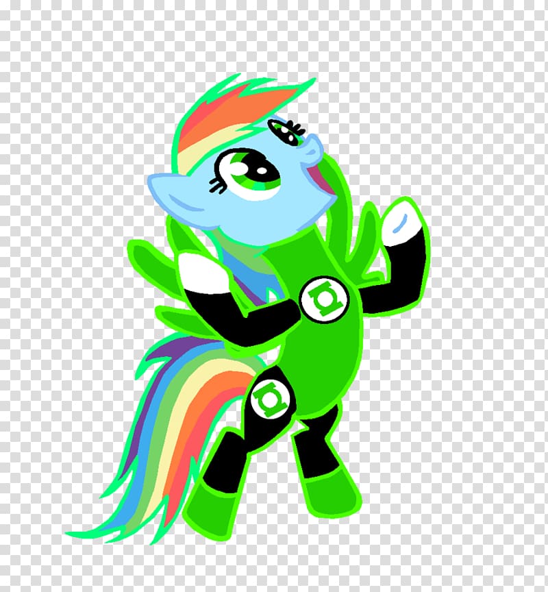 Rainbow Dash Twilight Sparkle Rarity Green Lantern Pony, Green Dash transparent background PNG clipart