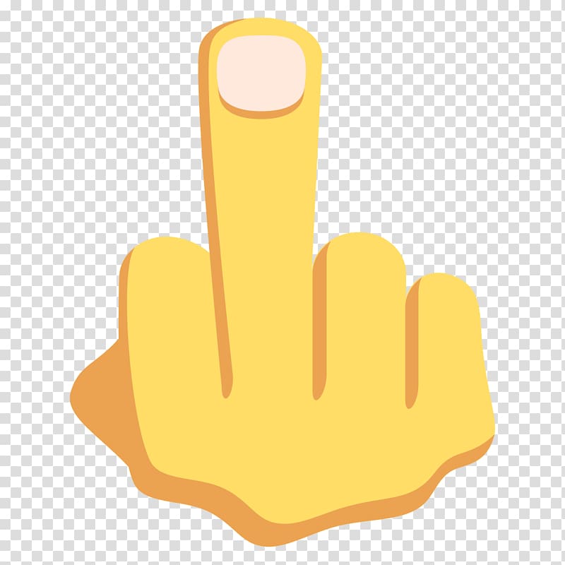 human's middle finger , Emoji domain Middle finger The finger, Emoji transparent background PNG clipart