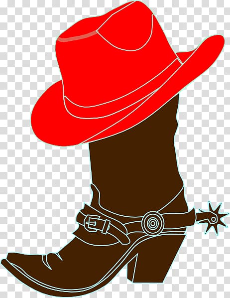 Cowboy boot Cowboy hat , boot transparent background PNG clipart