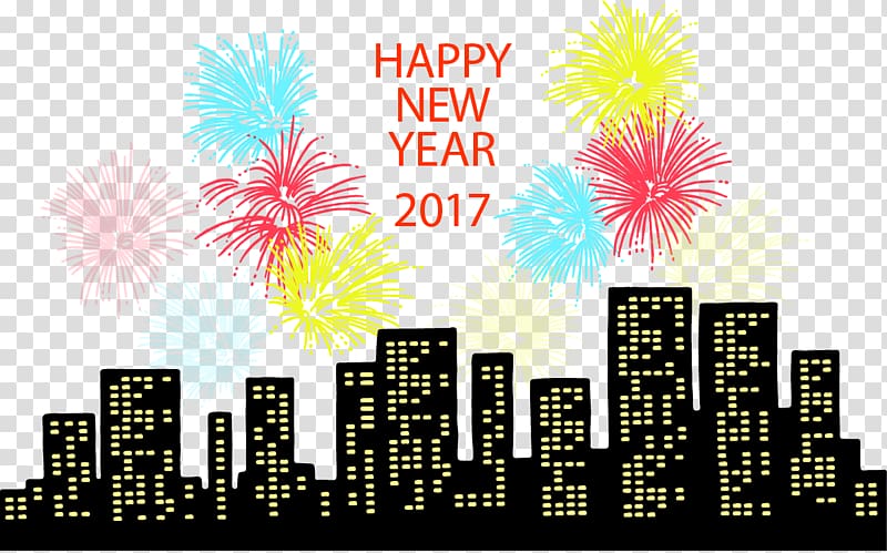New Years Eve Fireworks Countdown New Years Day, New Year countdown fireworks transparent background PNG clipart