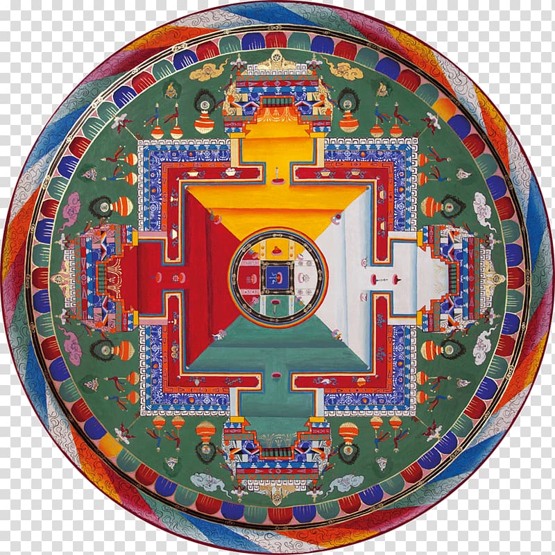 Mandala Tibet Vajra Circle Guhyasamāja tantra, tibetan medicine transparent background PNG clipart
