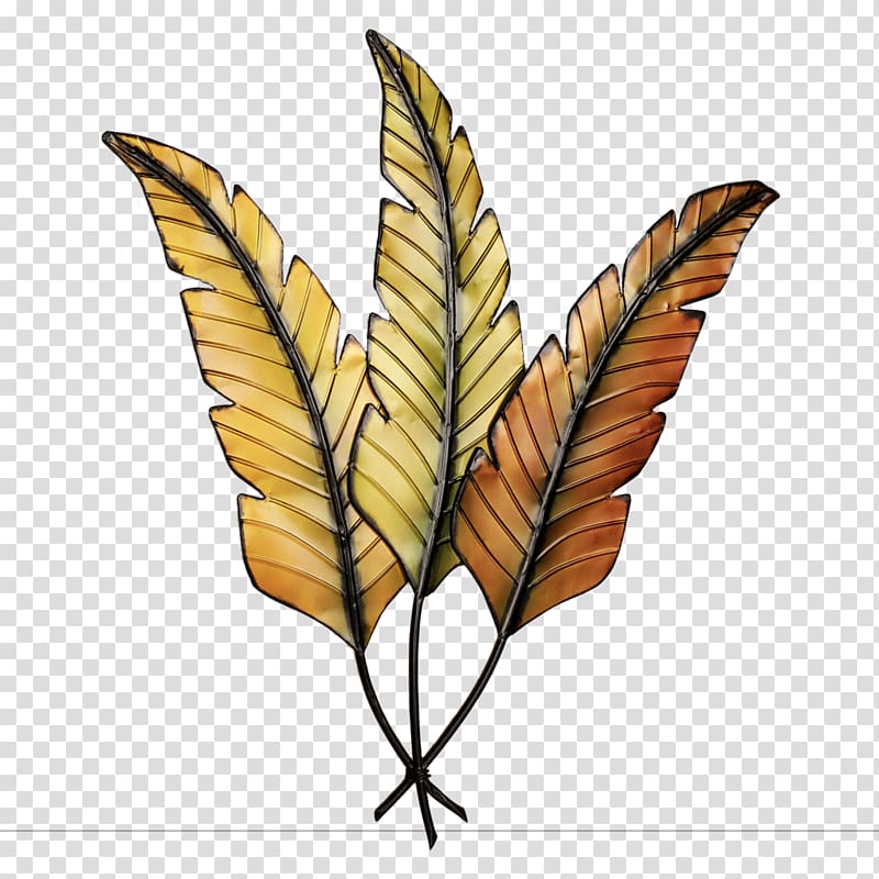 Metal leaf Wall decal, decor transparent background PNG clipart