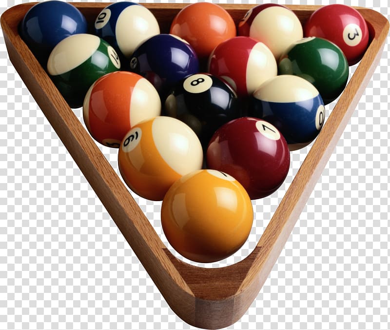 Billiard Balls Billiards Pool Rack, Billiards transparent background PNG clipart