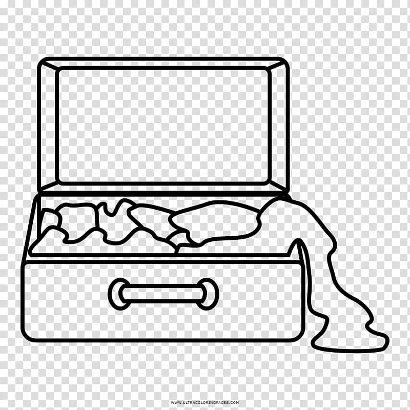 Suitcase Coloring book Drawing Travel, suitcase transparent background PNG clipart
