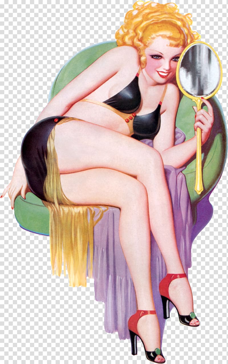 Pin-up girl Art Poster Fashion illustration, pin up transparent background PNG clipart