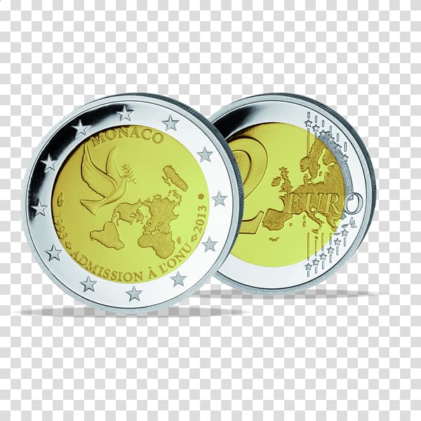 2 euro commemorative coins Monaco Emporium-Merkator Münzhandelsgesellschaft mbH 2 euro coin, Coin transparent background PNG clipart