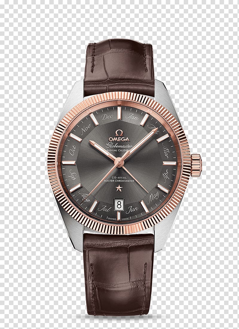 Omega SA Chronometer watch Annual calendar Jewellery, watch transparent background PNG clipart