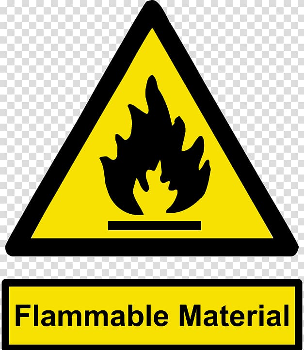 Combustibility and flammability Warning sign Hazard symbol, flammable transparent background PNG clipart